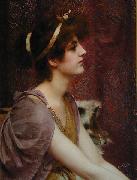 John William Godward Classical Beauty oil